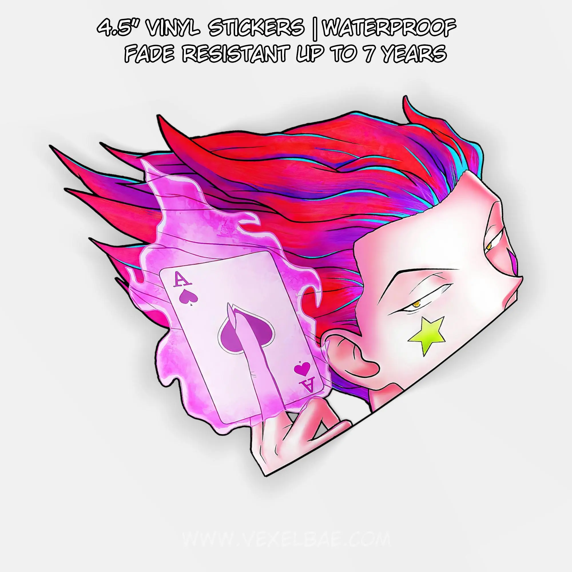 Hunter x Hunter - Hisoka Morow | Vinyl Anime Sticker JDM Window Peeker