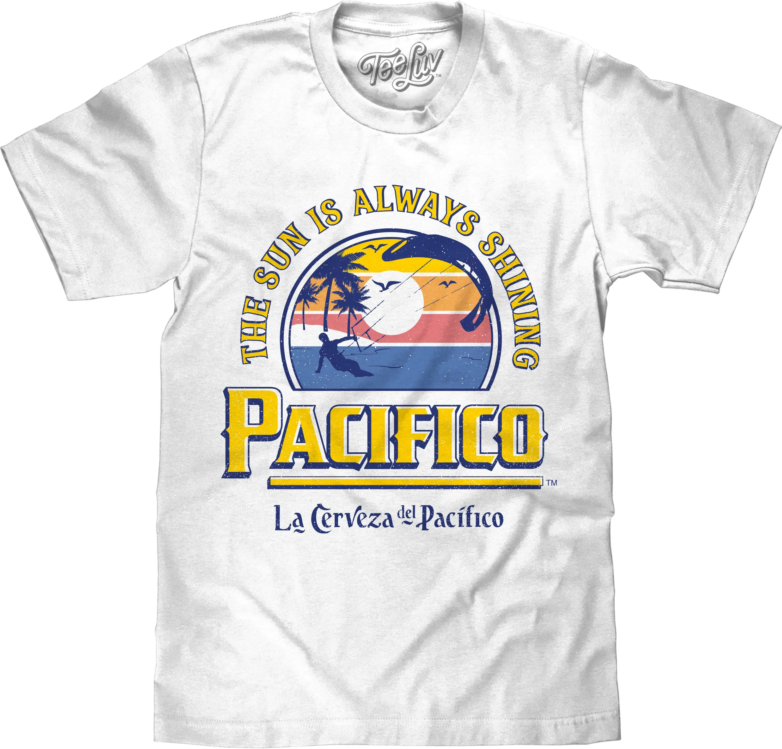 La Cerveza Del Pacifico Beer T-Shirt - White