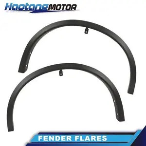 CROSSDESIGN Front Fender Flares Fit For 2014-2018 2020 Nissan Rogue LH+RH Black Plastic 2PCS
