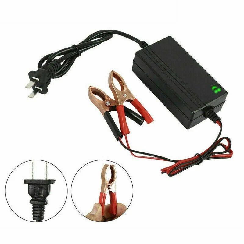 Portable 12V Auto Car Battery Charger | Smart Trickle Maintainer for Truck Boat Motorcycle | Automatic Desulfator for Lead-Acid Batteries