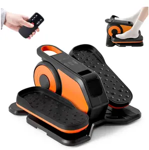 Portable Under Desk Elliptical Machine, Leg Exerciser 12 Adjustable Speeds with Remote Control.