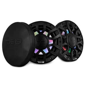 NXL 6.5" 2-Way Coaxial Marine Speaker with Bullet Tweeter and Digital Led Lights | 150W RMS 4-Ohm
