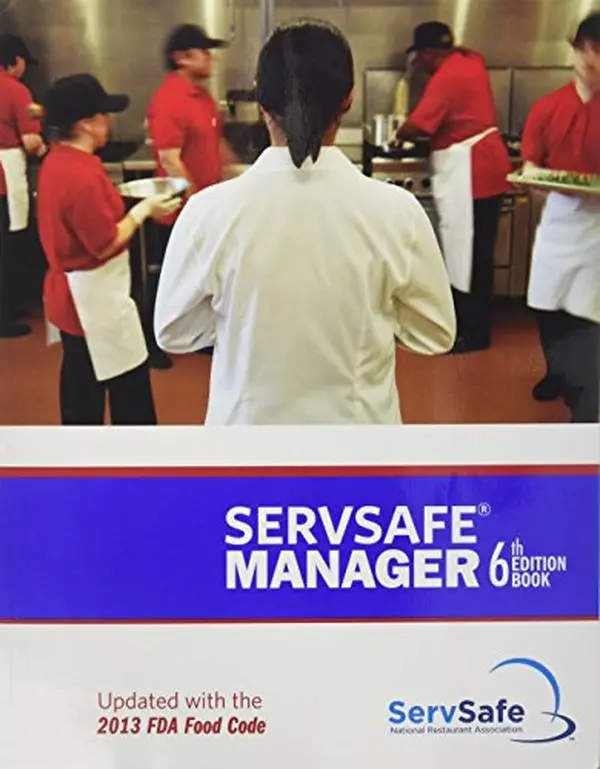 USED Book - ServSafe Manager 6th Edition Updated with the 2013 FDA Food Code ESX6R with Exam Answer Sheet by National Restaurant Association (Paperback) - english