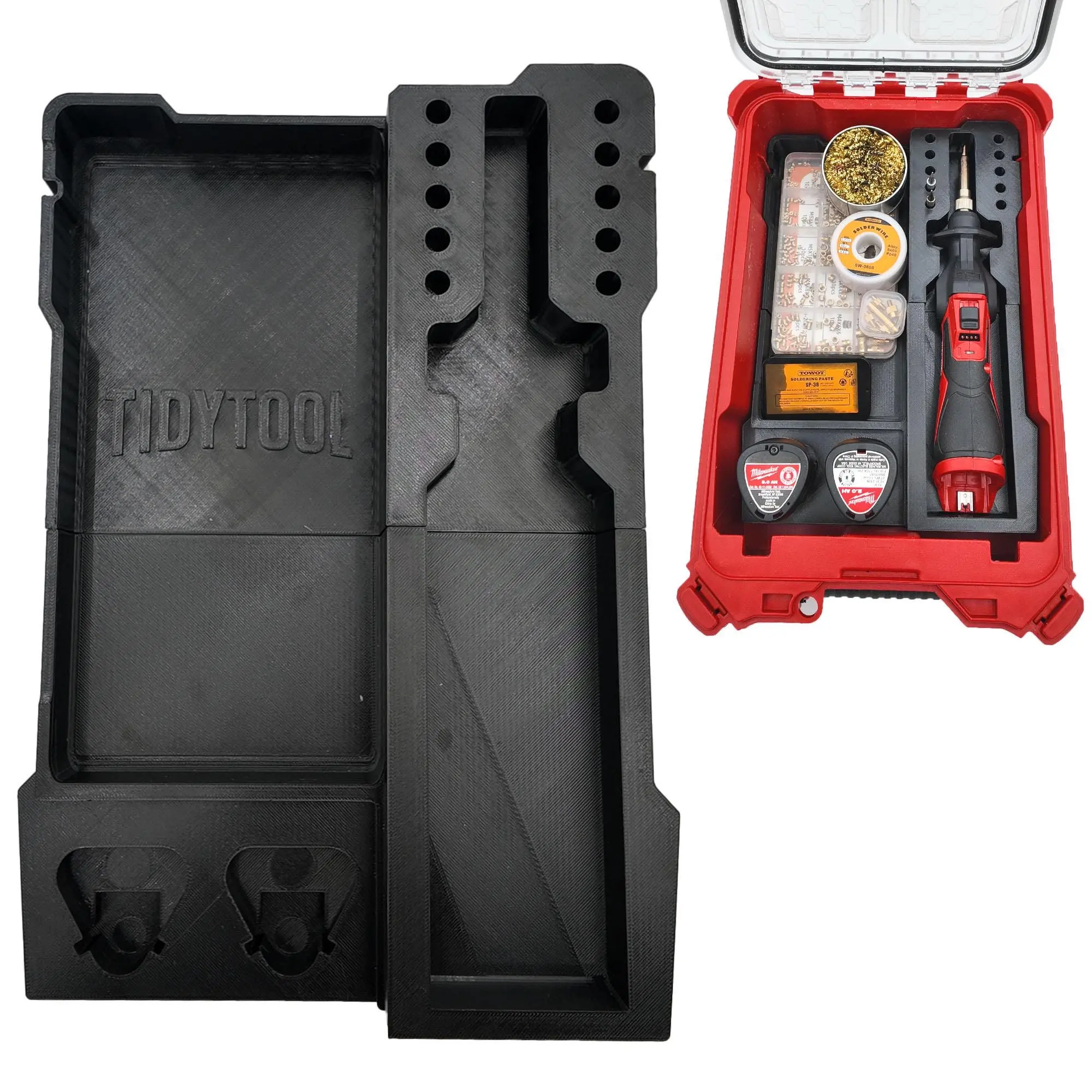 Packout Insert for M12 Soldering Iron and Milwaukee Compact Organizer