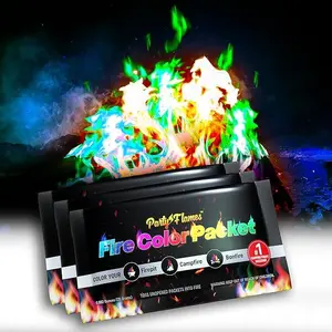 Fire Color Changing Packets Fire Pit - Perfect for Any Campfire, Bonfire & Outdoor Fireplaces (10/12/24 Pack)