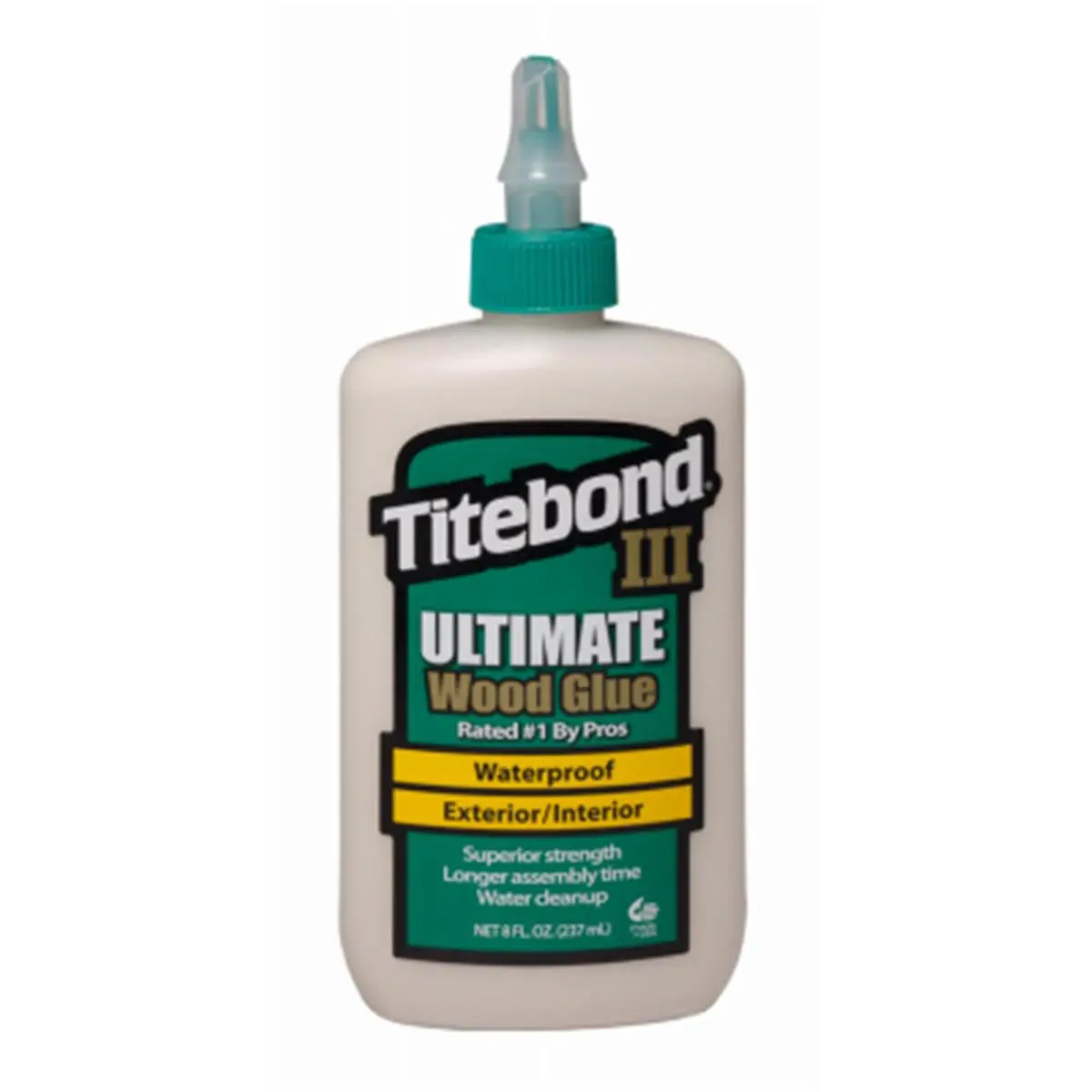 Titebond 1413 Ultimate Wood Glue - 8 oz High Strength Glue with Strong Adhesion, for Interior-Exterior Use