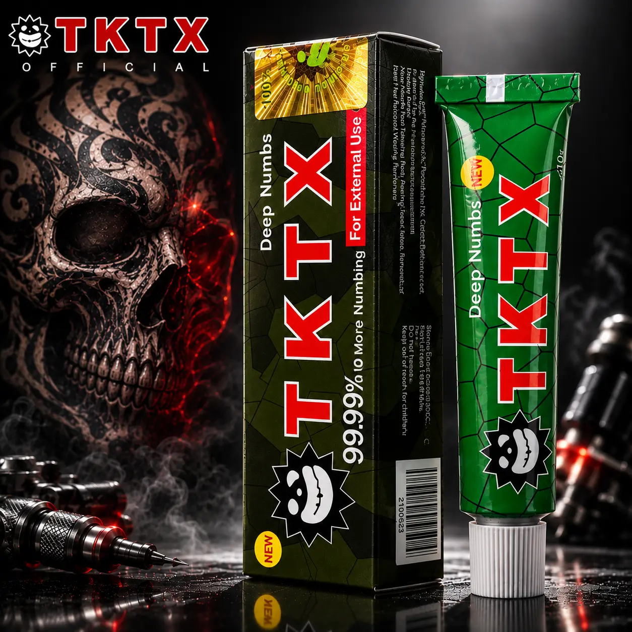 TKTX Numbing Cream Tattoo Pain Relief Cream 10g – Fast Acting Skin Numbing Cream for Tattoo, Piercing, Microblading & Cosmetic Procedures – Professional Comfort Formula