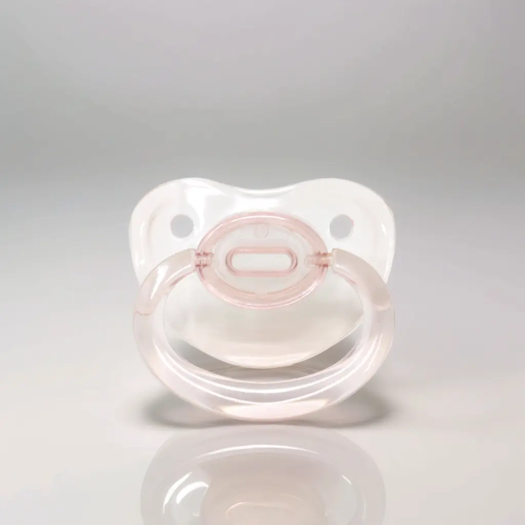 Crystal Clarity Adult Pacifier-Pink