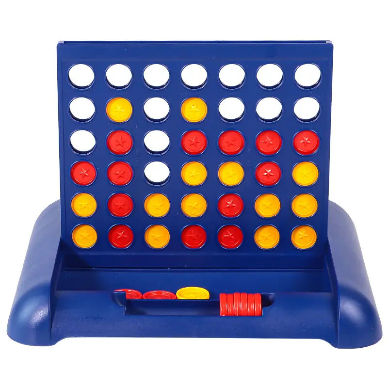 UNGH 2-in-1 Magnetic Strategy & Family Board Games Set - STEM Focus 4-in-a-Row Logic Training Toy, Magnetic Discs Snakes and Ladders, Travel-Size Educational Game for Ages 4+, Strategy Board Games