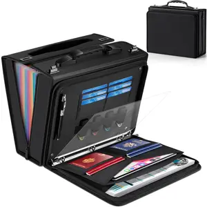 Zannaki Accordion File Organizer with Handle & Zipper, 24 Pockets Expanding File Folder with Multi Pockets, Important Document Organizer Folio, Expandable Monthly Storage for Letter A4 Files | Receipt