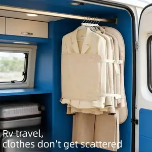 Travel Clothing Organizer Bag, Buckle Compression Space Saver, RV/studio/wedding Photography Use, 58x90cm High-Quality Satin Washable Reusable