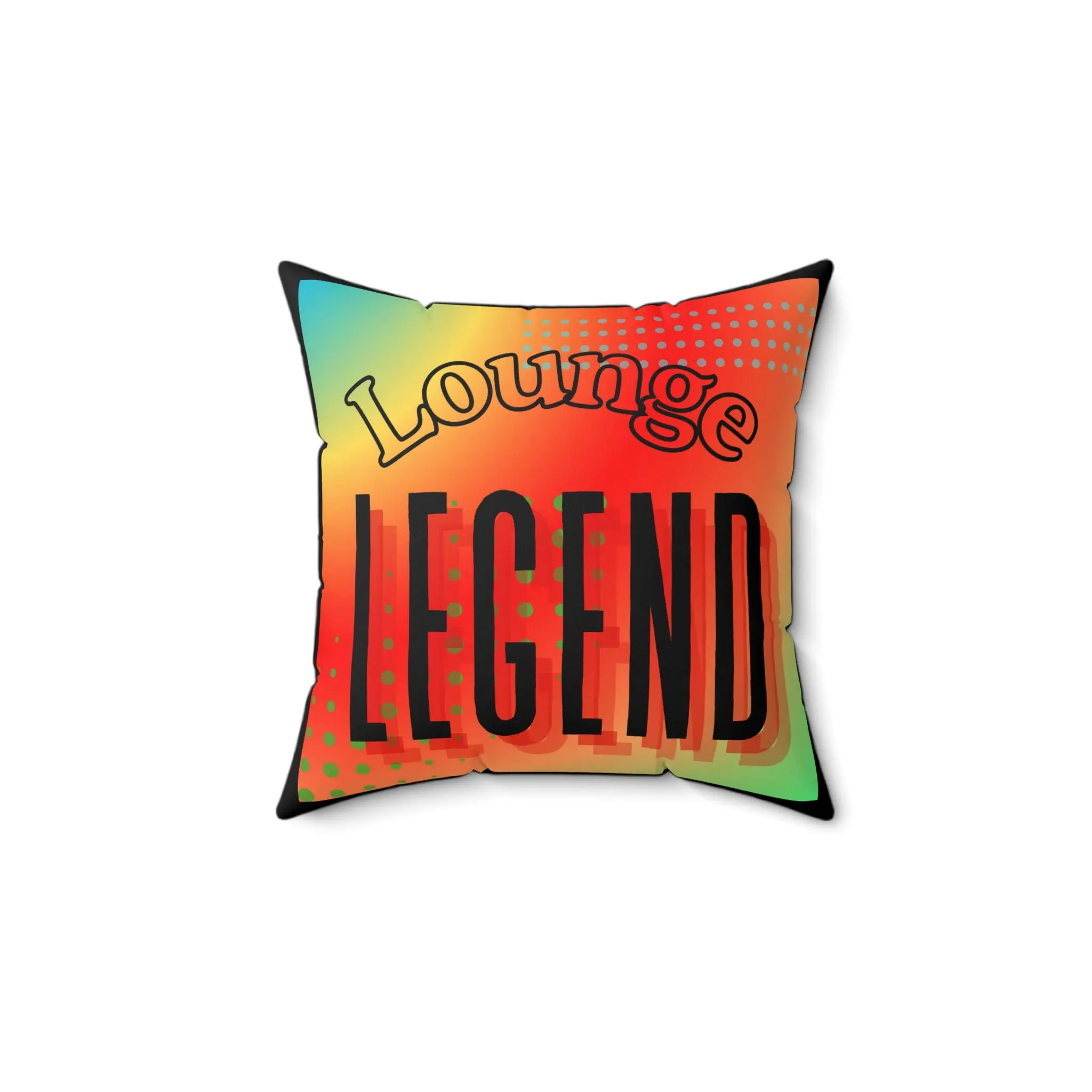FaithStyles Lounge Legend Pillow - Colorful Lounge Cushion, Home Decor, Gift for Friends, Room Accent, Relaxation Pillows
