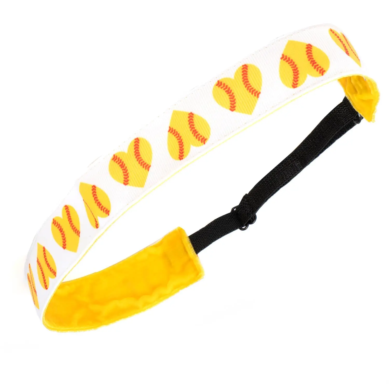 Softball Juliband Sports Headband - Non-Slip, Athletic, Softball Heart Pattern, Sports Headbands, Athletic Headbands