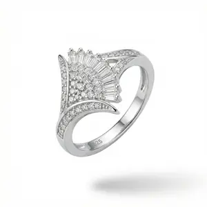[AB074] Real Silver 925 Ring Elegant for Her