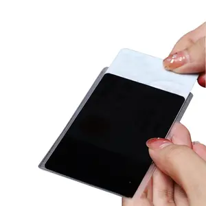 100PCS I.D. Sticker Campus Card Card Holder Privacy Case Lamination Anti-peep card holder double-sided ID card protective cover bank card anti-leakage protection privacy document holder anti-demagnetization waterproof