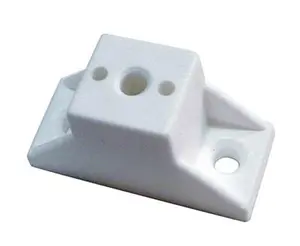 212 MAIN Drawer Slide Spacer, White, 1 in., 2-Hole Hardware, Drawer Support, Two Holes