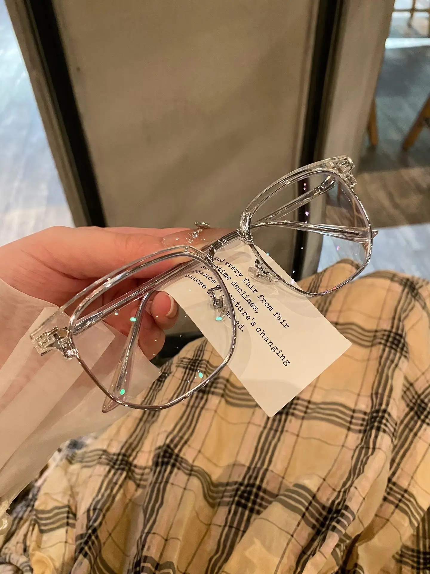 Blue Light Blocking Glasses for Women and Men, Oversized Square Acetate Frames in Crystal Clear or Translucent Gray, Lightweight Computer Eyewear for Gaming, Work and Study fashion travel essential