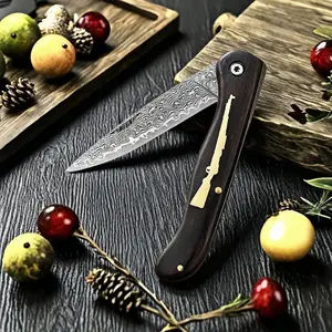 Damascus steel, portable, fruit knife, sharp