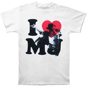 I Heart Mj T-Shirt Michael Jackson Tee Vintage 90s Style Unisex Tee, Retro Music Fan Gifts