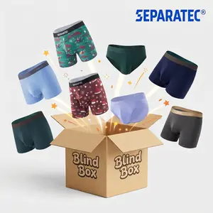 Separatec Men's Mystery Trunks or Briefs or Boxer Briefs 3/4/6-Pack Bundle Dual Pouch Bamboo Fabric Regular Fit Soft Seamless Breathable Comfort Bulge Enhancing Menswear Classic Ball Spandex