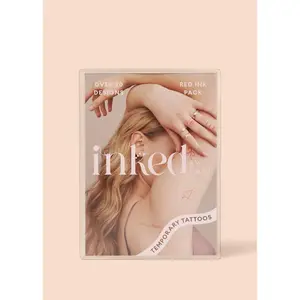 Red Ink Pack Temporary Tattoos