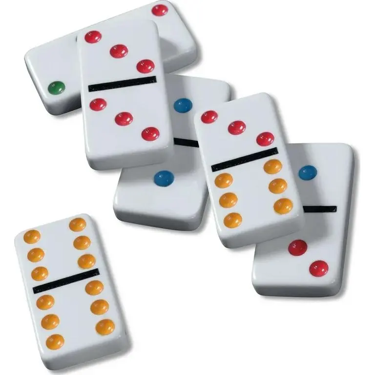 Dominos Set Game. 28 Pieces Double Six Dominoes Family Fun Game Tabletop Games