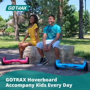 Gotrax Hoverboard with 6.5" LED Wheels, Max 5 Miles & 6.2mph Power by Dual Brushless Motor, LED Mudguard Light/Headlight, UL2272 Certified & 65.52Wh Battery Self Balancing Scooter for 44-176lbs