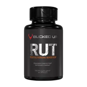 Bucked Up RUT Men’s Dietary Supplement | All-Natural Men’s Wellness & Performance Support Supplement | Contains KSM-66 Ashwagandha, Tongkat Ali, Vitamin D3, Zinc, DIM & Tribulus | Promotes Energy, Focus & Recovery