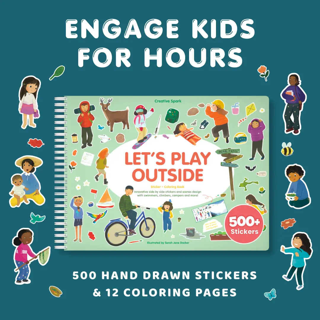 Let's Play Outside Sticker Book