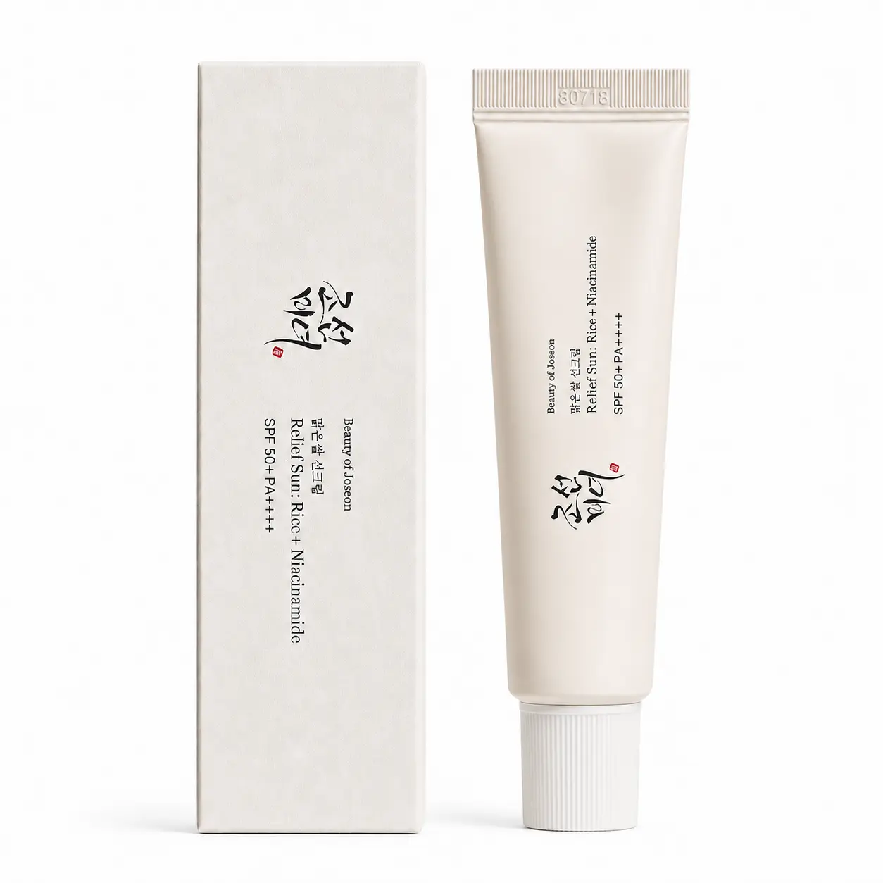 Beauty of Joseon Relief Sun Rice Niacinamide SPF 50 PA++++ 50ml Lightweight Korean Sunscreen for Face