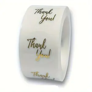 500pcs Labels 1inch Thank You Stickers For Small Business Wedding Gift Cards Envelope Sealing Label Stickers Adhesive Stickers