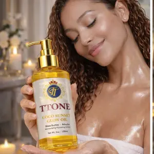 TINA TONER TTONE Coco sunset glowing oil. 6 oz  His & Hers Glow  lux fragrance oil