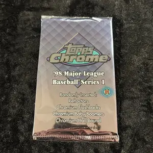 One Pack of 1998 Topps Chrome Series 1 MLB Baseball Trading Cards