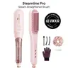 Wavytalk Steamline Pro Steam Straightener Brush, Hair Tools with Straightening Comb, Scrunchie and Glove