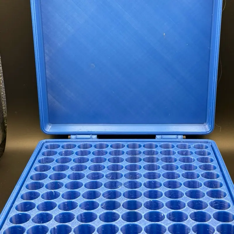 100 Vial Peptide Case for 3ml Vials - Blue Storage Container