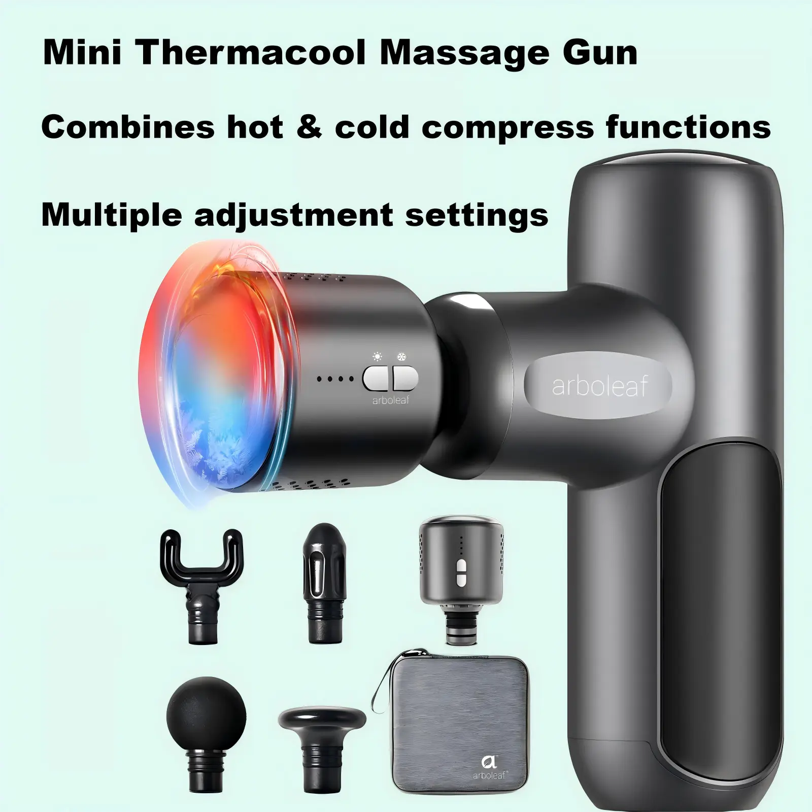brookstone max hot and cold vibration massager Brookstone MAX® Percussion Massager Silver 585539 main image 1