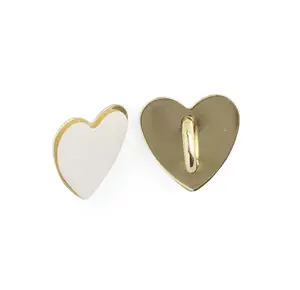 Gold Heart Adhesive Hook | Attach to Kindle Nook Kobo E-Reader Tablet or Any Other Device for Charm Chain