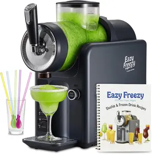 2-in-1 Slushie and Ice Cream Maker Machine, No Ice Needed Professional Frozen Drink Maker & Soft-Serve Ice Cream Machine- 61oz Capacity Slushy Machine for Margaritas, Daiquiris, Juices, Cocktails, Frappes & More