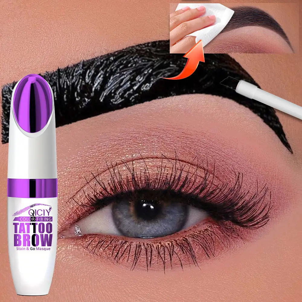 Natural Long-Lasting Tattoo Eyebrow Gel, Waterproof Sweatproof Easy Application, Perfect for Students and Beginners, Daily Commute & Date Makeup Essential, Eyebrow Enhancer