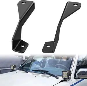 Nilight Ditch Light Brackets Hood Hinges Mount Bracket Kit for Auxiliary Offroad LED Pods Work Lighting Compatible with Toyota 4Runner 1989 1990 1991 1992 1993 1994 1995 3rd Gen Pickup, Auxiliary Lighting, Fits Leds