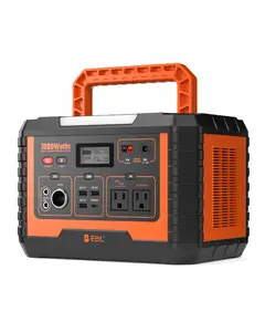 EBL Portable Power Station Voyager 1000 - 1000W 3-in-1 Charging Modes with Solar Panels AC Outlet & Car Charger for Eco-Friendly Power Solutions