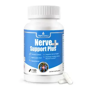 Sciatic Nerve Health Support Supplement - Nerve Support Formula with Turmeric Extract, Vitamin C, Vitamin B2, Alpha-LipoicAcid，Acetyl-L-Carnitine，High-dose alpha-lipoic acid - 120 Capsules He Fitness althcare Natural Healthcare Gummies for All Adults