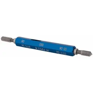 OSG USA, INC. Double-End Thread Gauge - M3.5x0.6 Thread, 6H Class, Includes Go & No Go Handle (Part No. 1500200200) Measuring Gauge for Hardware Tools