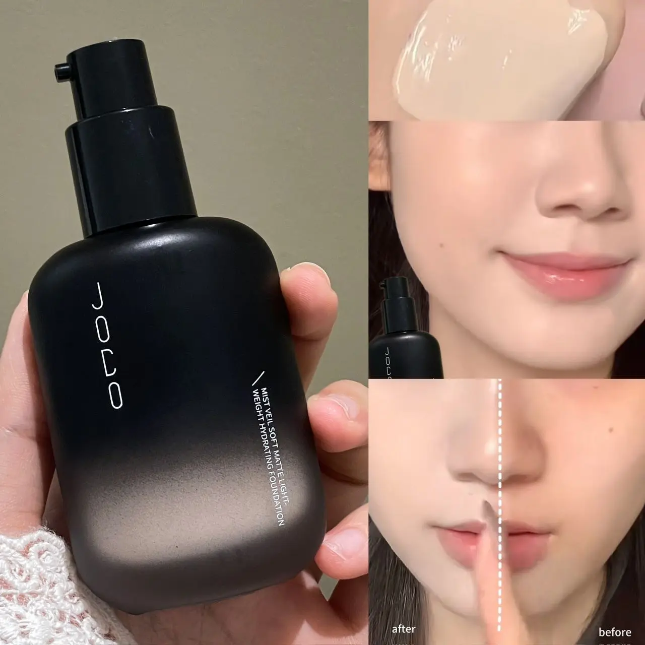Lightweight Hydrating Flawless Coverage Foundation Liquid, Flawless Complexion, Long-Lasting Makeup, Face & Body Concealer, Pore-Minimizing, Waterproof, Oil-Control, All Skin Types, Face Body Cosmetic