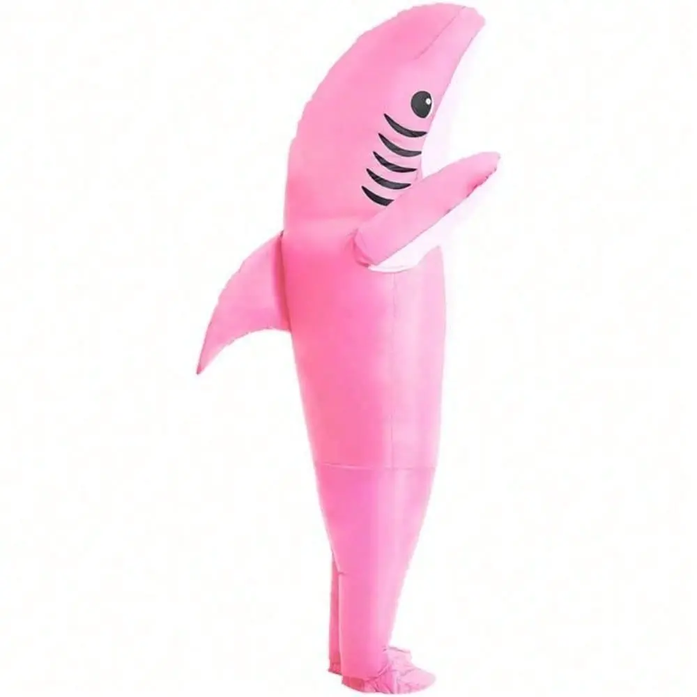 [Perfect ] Shark Inflatable Costume - Adult Blow Up Party Outfit, Funny Group Cosplay For & Sporting Events,P