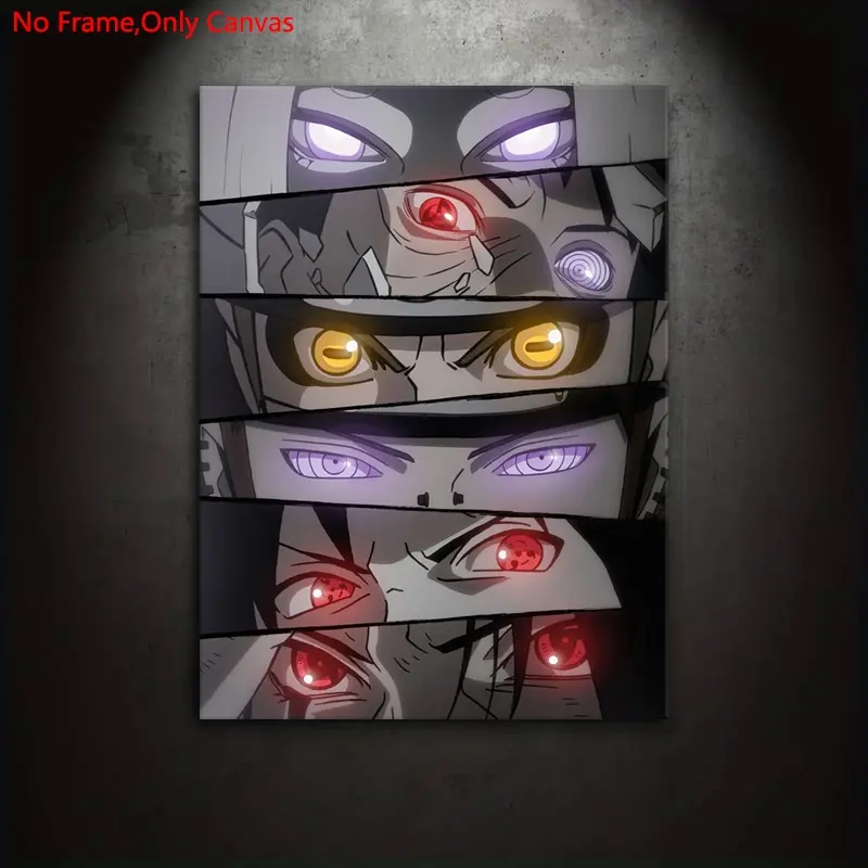 1 piece/set, classic anime art, eye-catching design, Art wall decoration, the perfect gift for Japanese anime enthusiasts. Ideal for bedrooms, living rooms, wall decor, room accents. Frameless canvas print poster Decoration Items