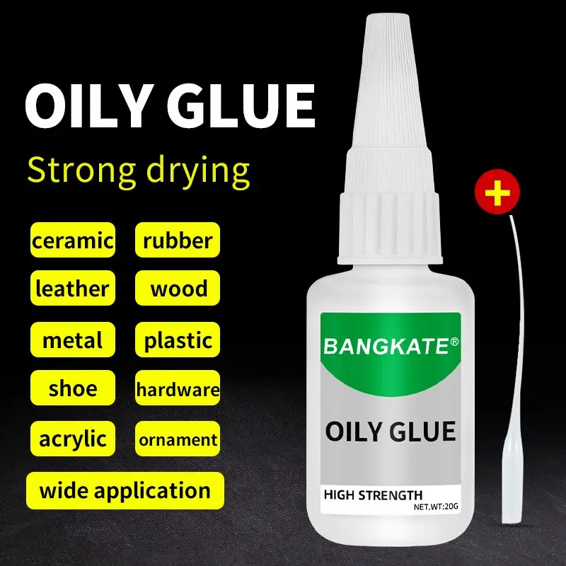 20g Strong Oil-Based Adhesive Glue, Universal Instant Strong Glue for Ceramic Metal Glass Plastic Wood Ceramics, Fast Drying Long-Lasting Bond, High Strength Glue