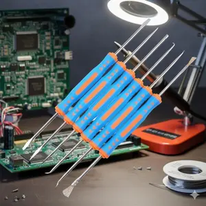 Professional Soldering Iron Kit with Desoldering Pump, Precision PCB Repair Tools, Anti-static & Heat-resistant Accessories for Electronics Engineers, Portable DIY Soldering Station