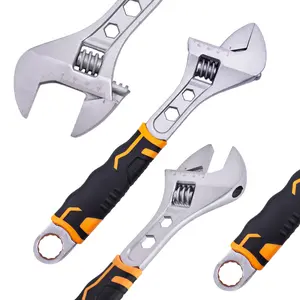 Adjustable Wrench Tool Set, Universal Adjustable Pipe Clamp, Hardware Kit, Multi-Function Large Opening Bathroom Wrench, Full Set