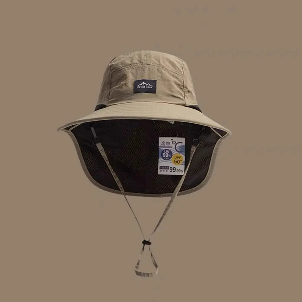 Outdoor Sun Protection Hat - Unisex Summer FishermanHat with Neck Flap | UV-Resistant, Parent-Child Style |Ideal for Camping & Hiking